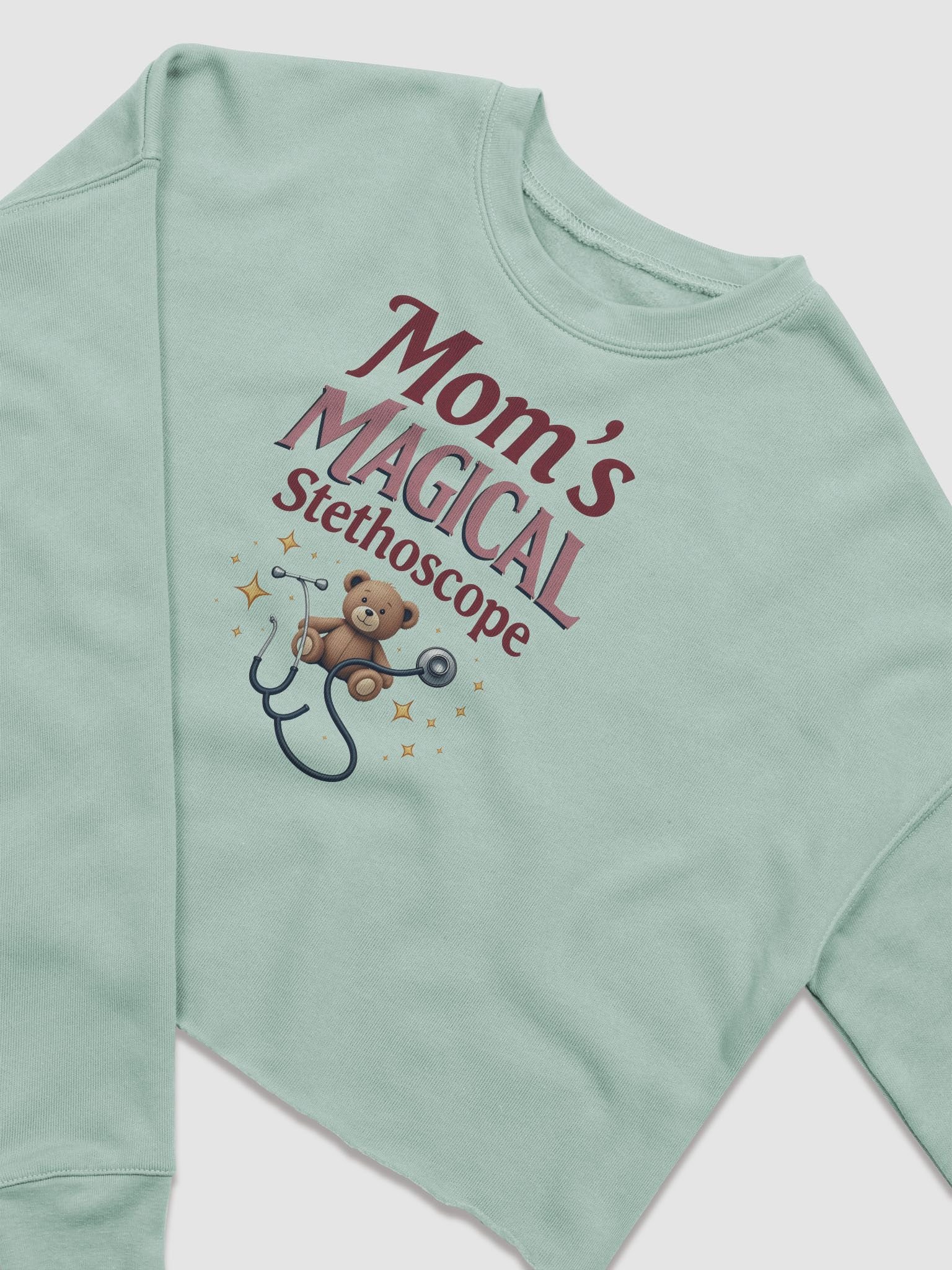 Mom's Magical Stethoscope Crop Sweatshirt product image (15)
