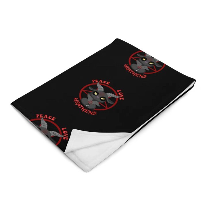 Peace, Love, Heathens Throw - Red product image (2)