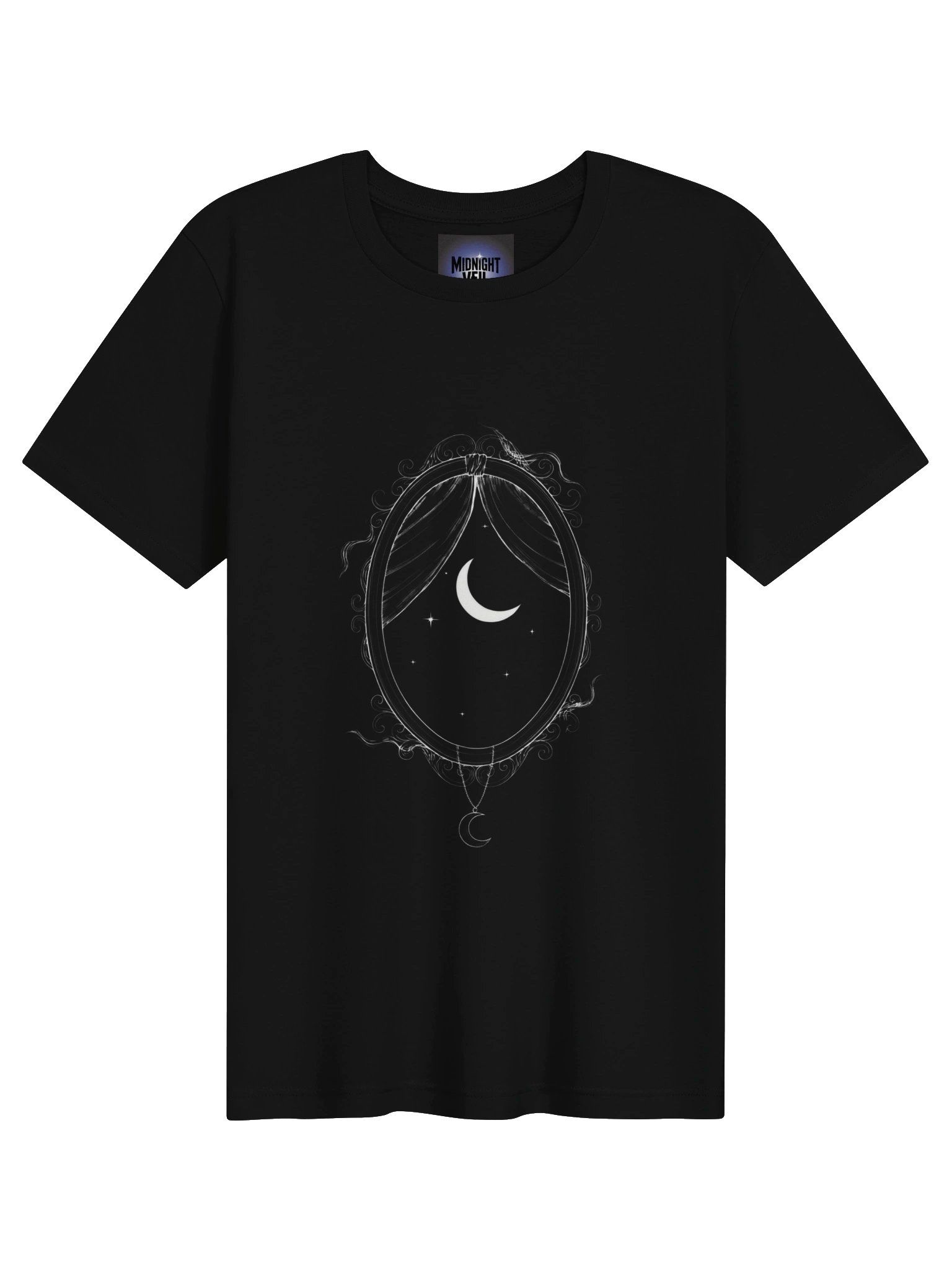 Midnight Veil Moon Mirror T-Shirt product image (3)