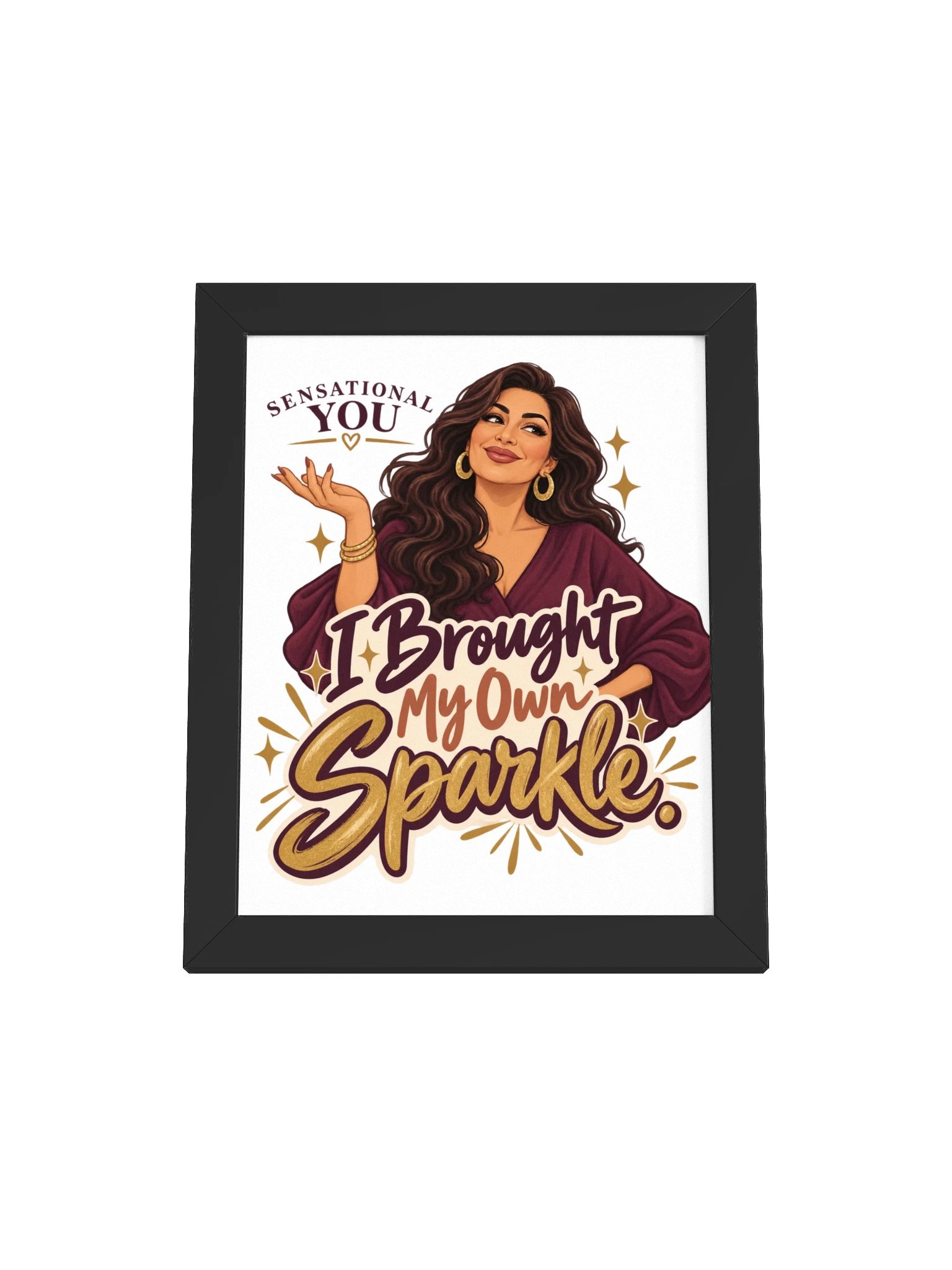 Brought My Own Sparkle Framed Poster product image (97)