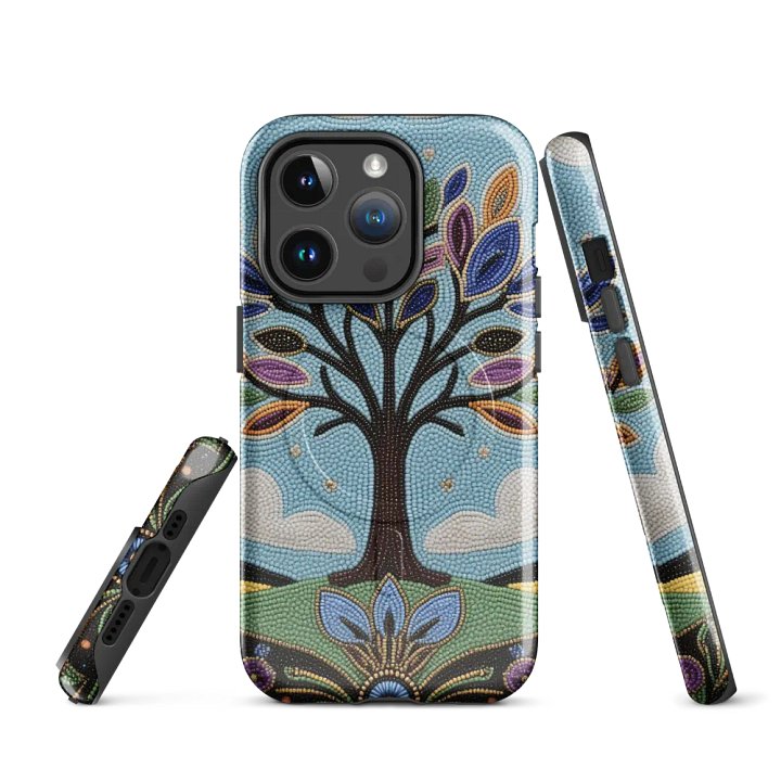 Colorful Tree faux-beaded MagSafe® iPhone® Tough Case product image (3)