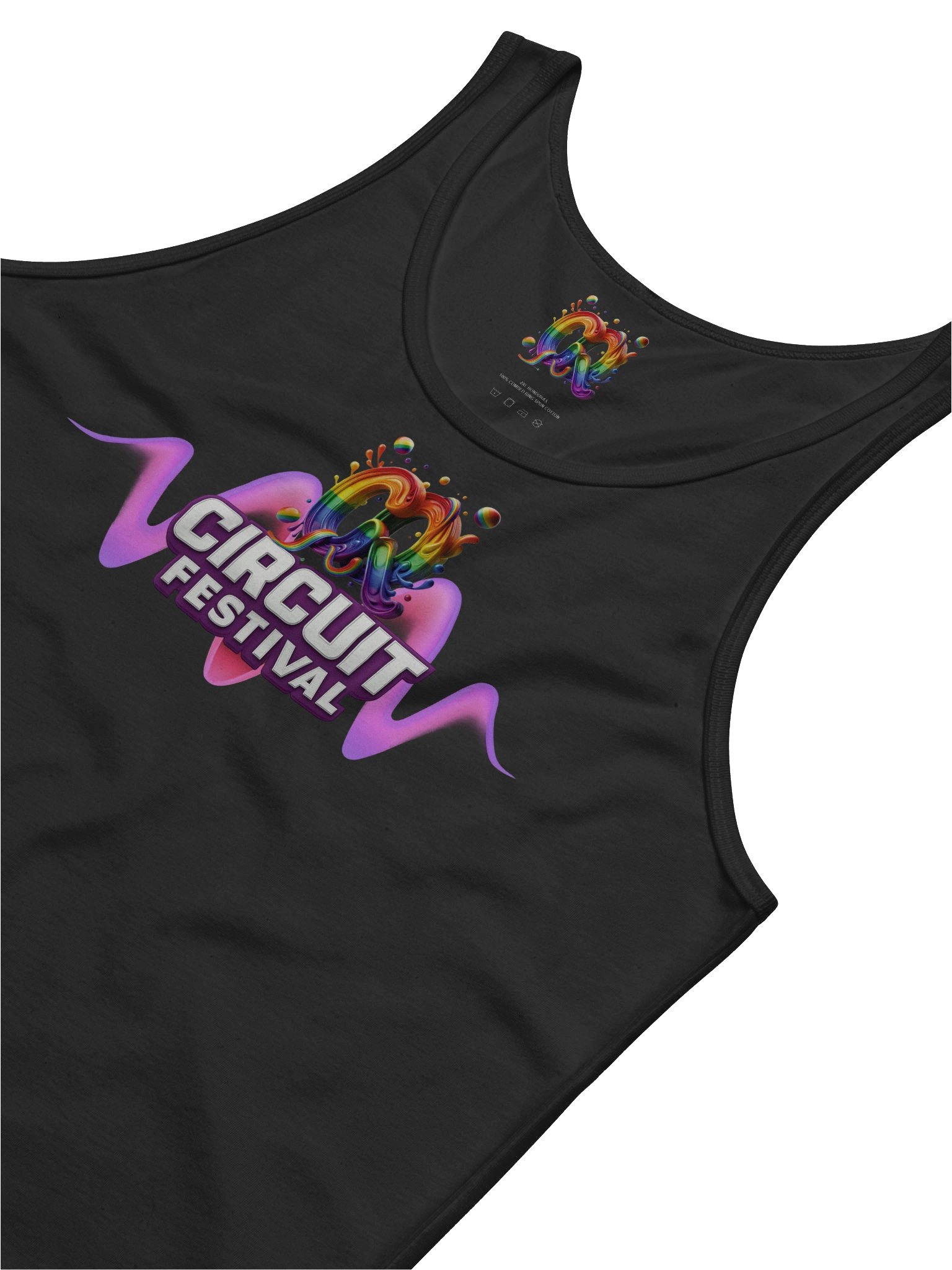 CQ CIRCUIT FESTIVAL – NEON WAVE PARTY TANK product image (5)