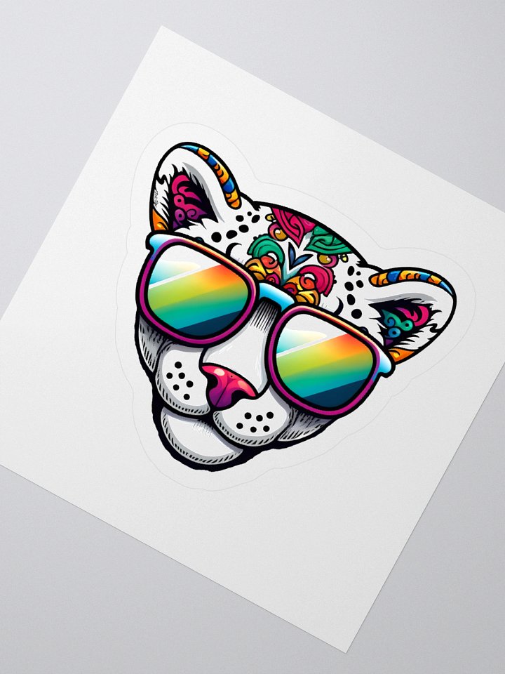 Trippy Leopard Sticker product image (5)