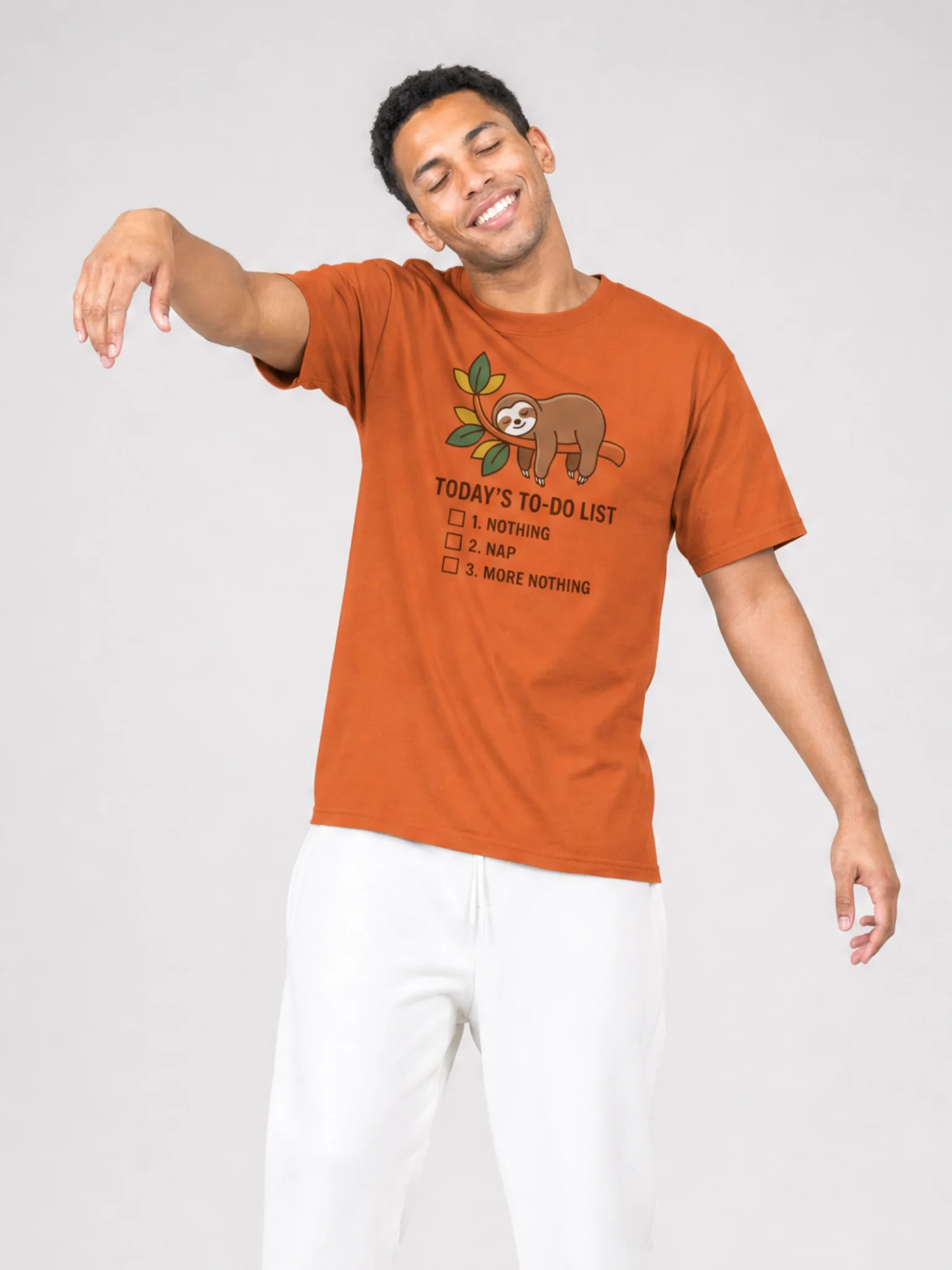 Sloth To-Do List Graphic T-Shirt product image (2)