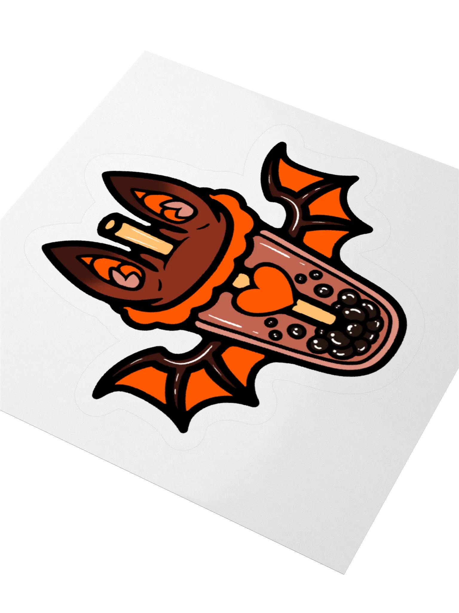 MatchaEXE Orange Bobat Sticker product image (9)