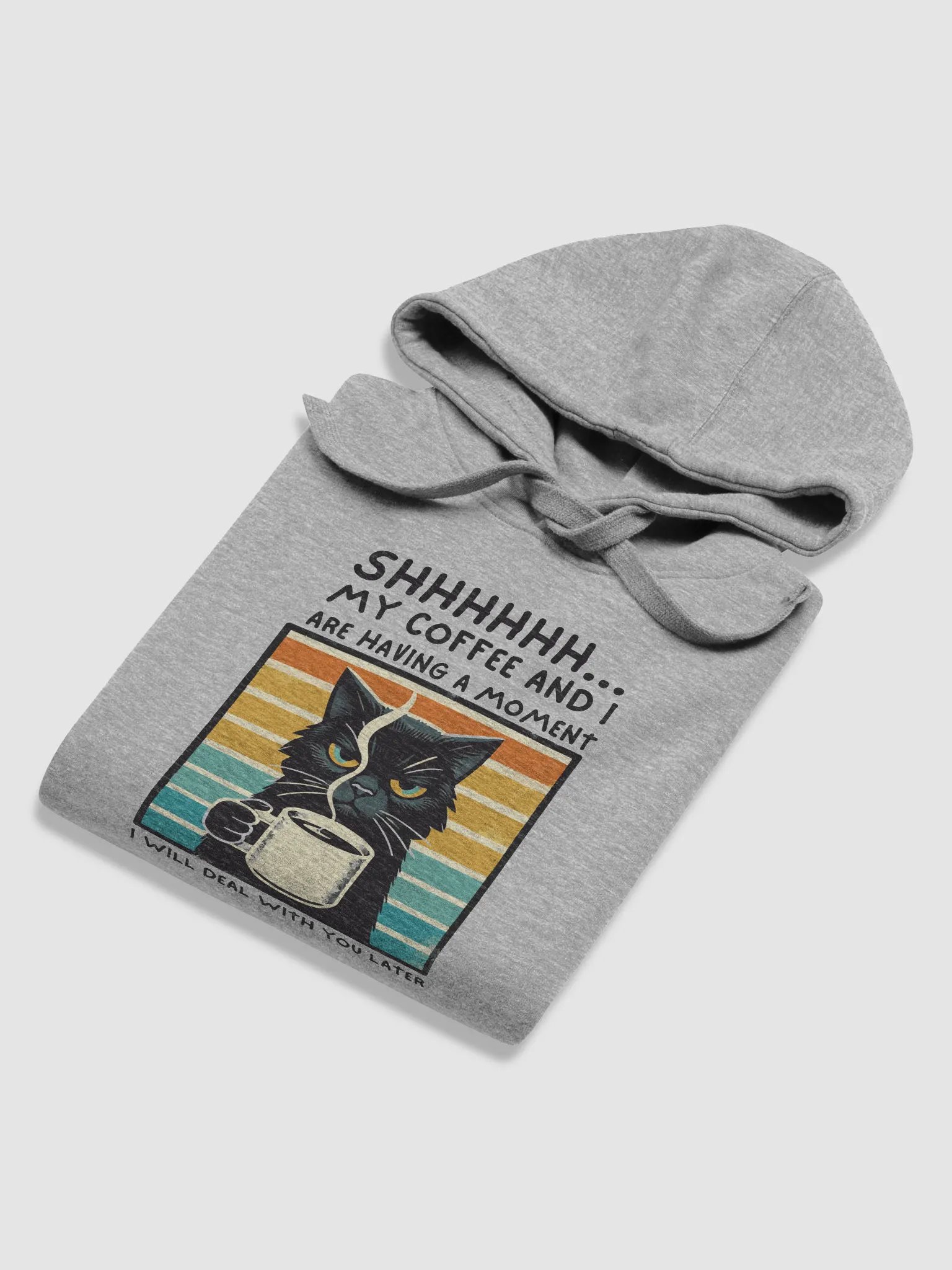 Serious Cat Coffee Moment Hoodie product image (23)