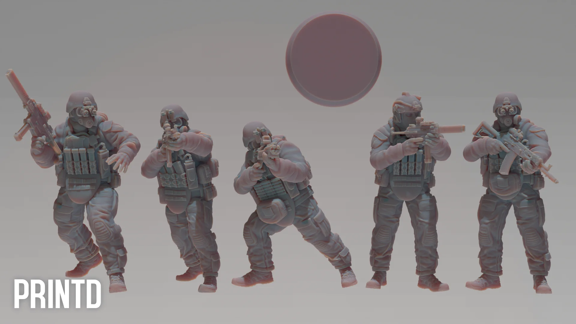 Apex Group PMC Grunts - Modern Warfare Wargame Resin Models Zona Alpha product image (2)