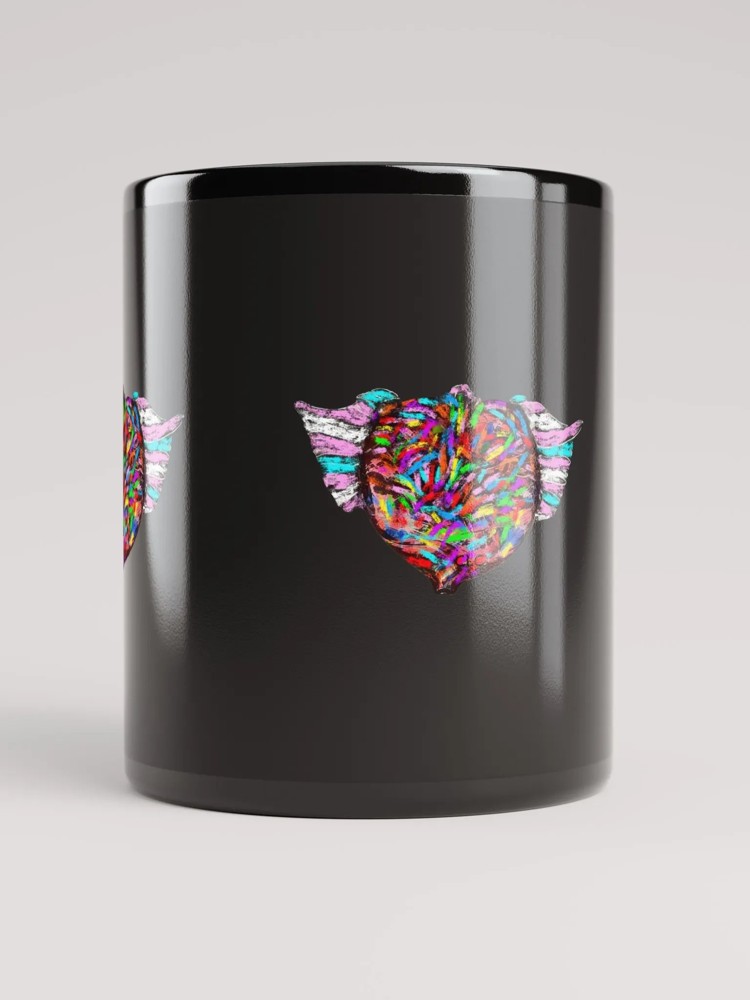 Love Has Wings Mug - Black product image (5)