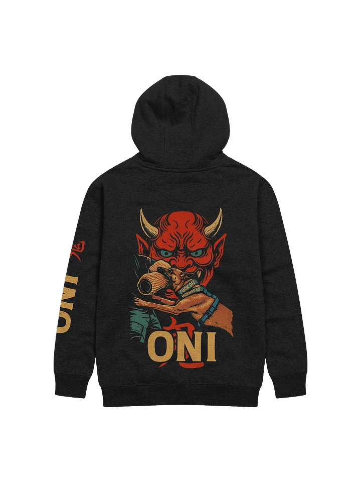 ONI (with sleeve text)- Premium Adult Unisex Hoodie **New Larger Image product image (1)