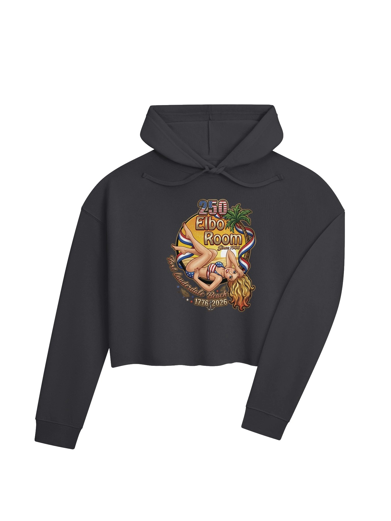 America 250 Women's Crop Hoodie | Elbo Room 1776-2026 Edition product image (22)