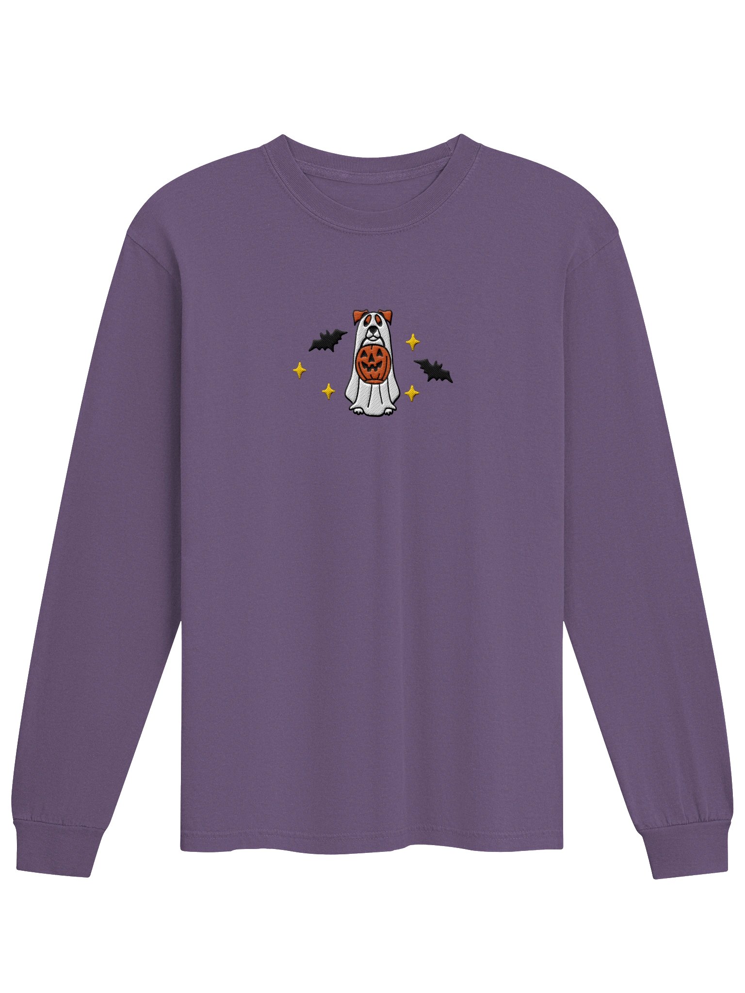Halloween Parson Russell Terrier (Red & White) Embroidered Long-Sleeve T-Shirt product image (17)
