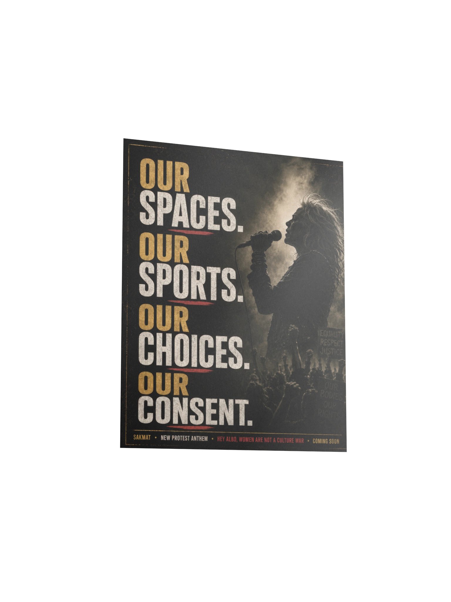 Our Spaces, Our Choices Protest Poster product image (5)