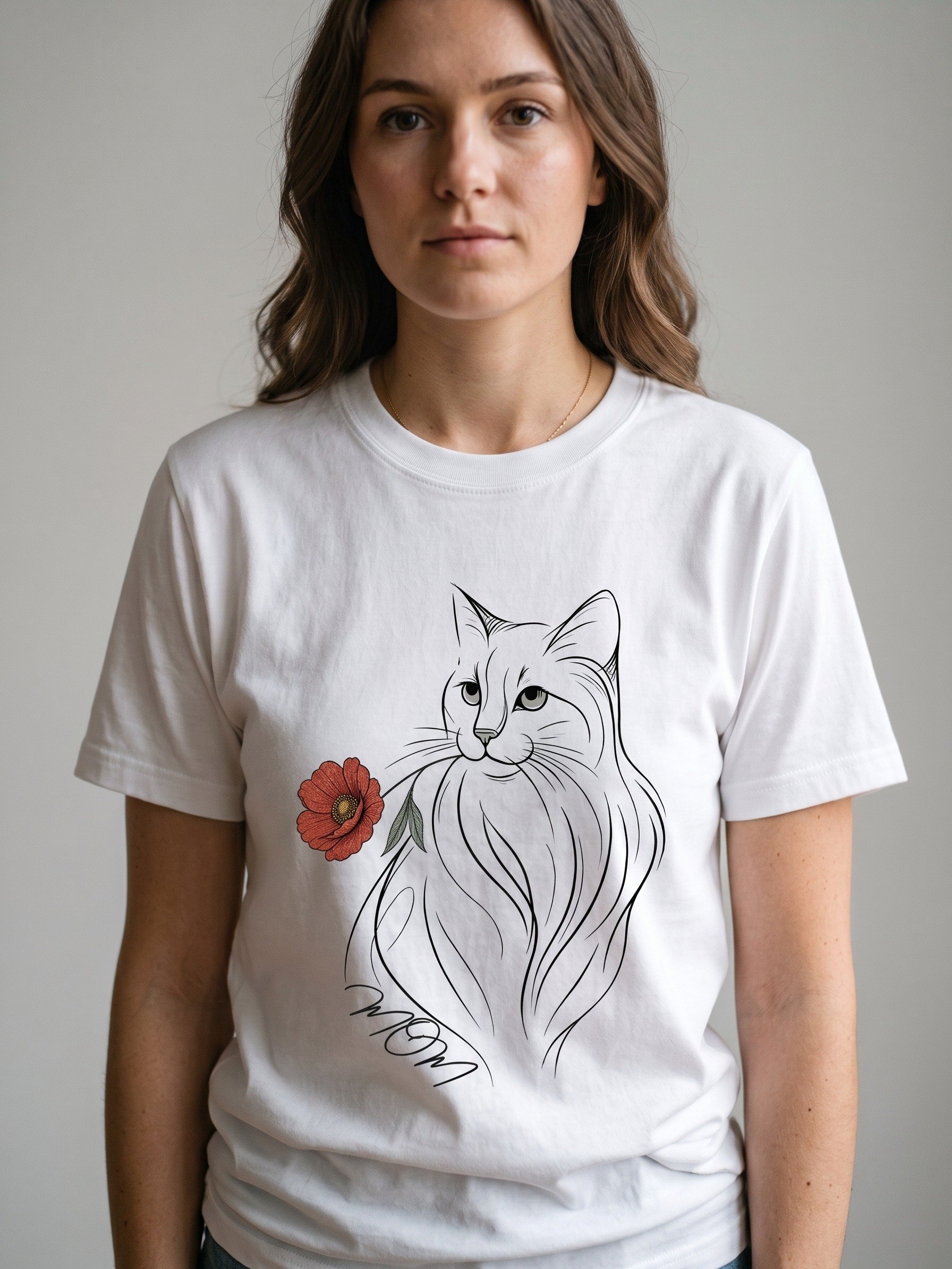 Cat Mom T-Shirt | Cat Lover Gift Tee product image (1)