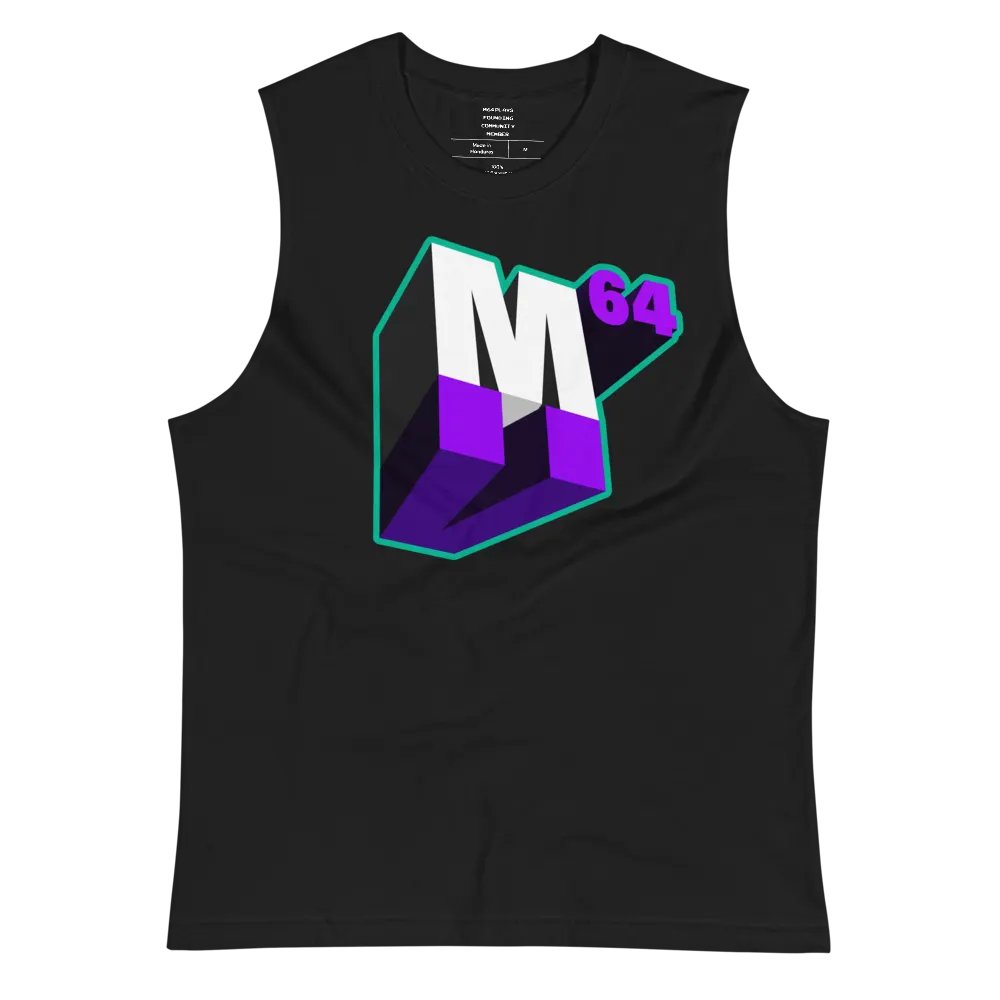 M64 Plays Logo Muscle Tank (Founding Member Edition) product image (3)
