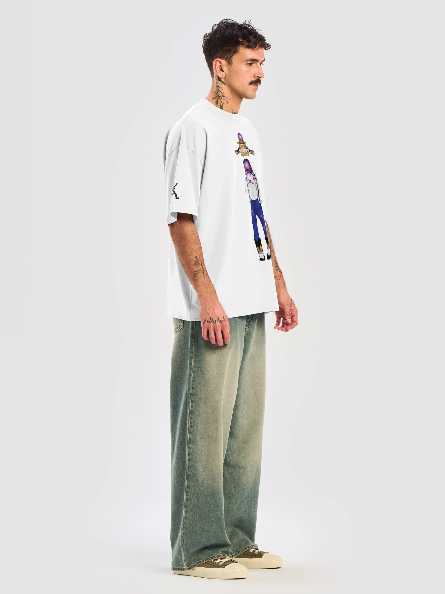 Trinity the Maternal Divinity Xenon Braun Tee White product image (7)