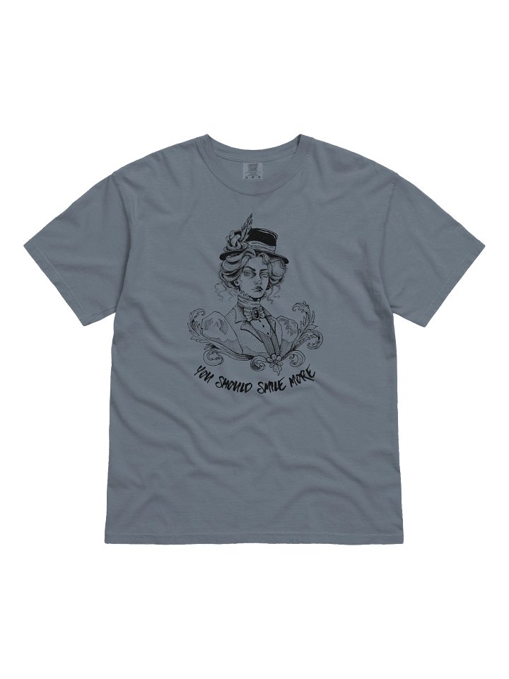 "SMILE MORE" Comfort Color T-Shirt (Design #2) product image (1)