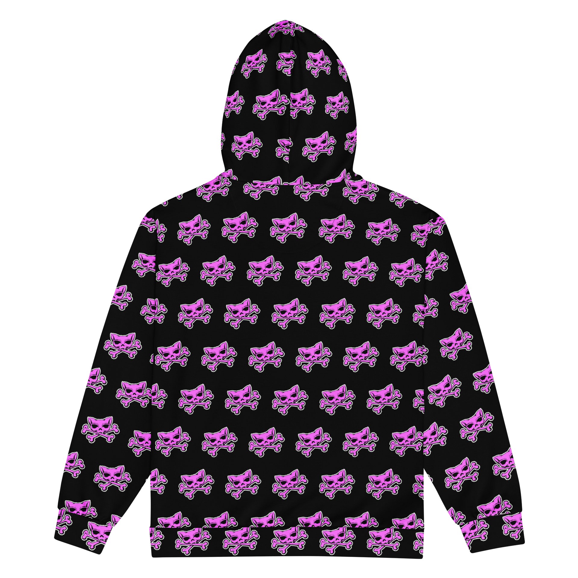 Pink Kat Skull Zip Hoodie product image (2)