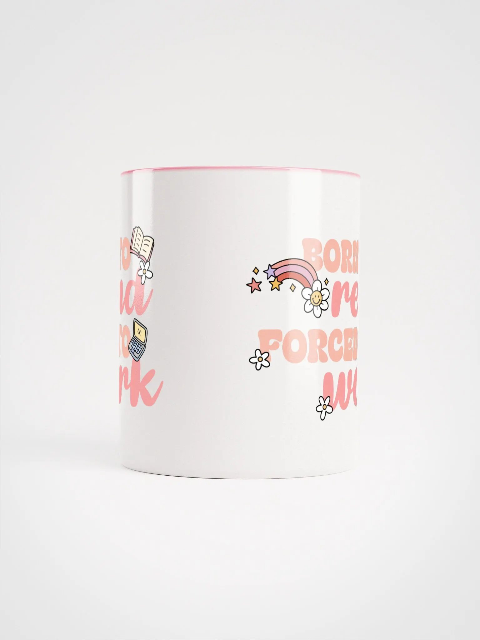 Born To Read Forced To Work Ceramic Mug product image (5)