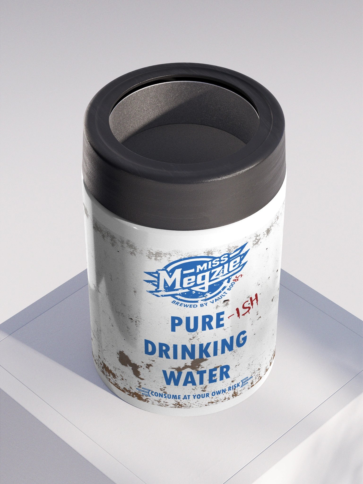 Vault 800: Pure-ish Drinking Water Steel Koozie product image (2)