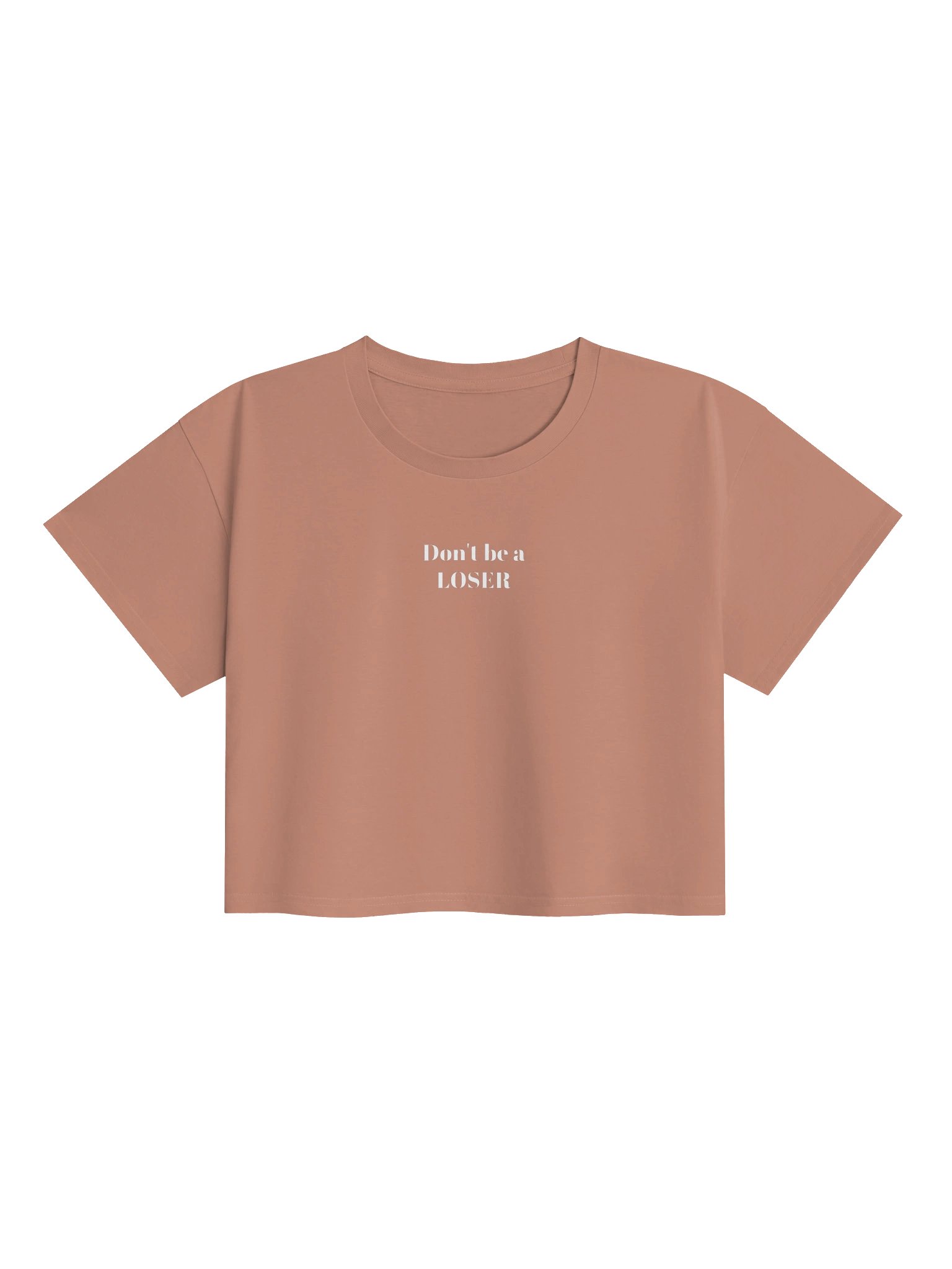 Don't be a LOSER hazy pink crop top product image (1)