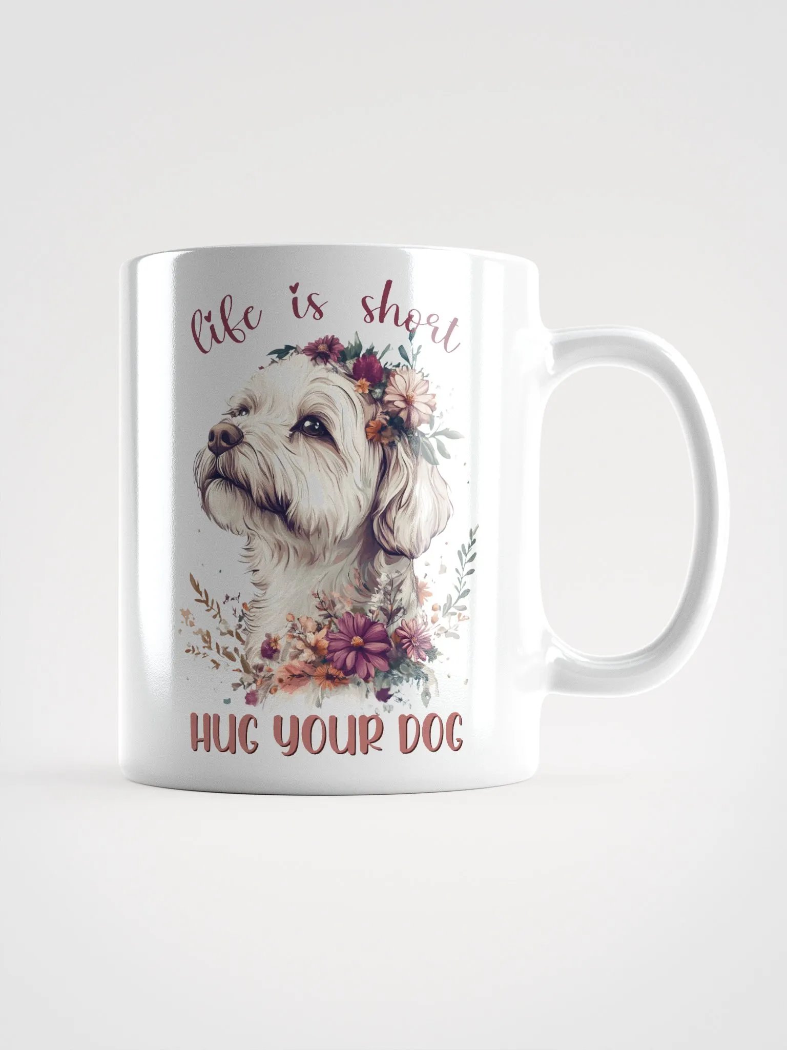 Life Is Short Hug Your Dog Mug product image (1)