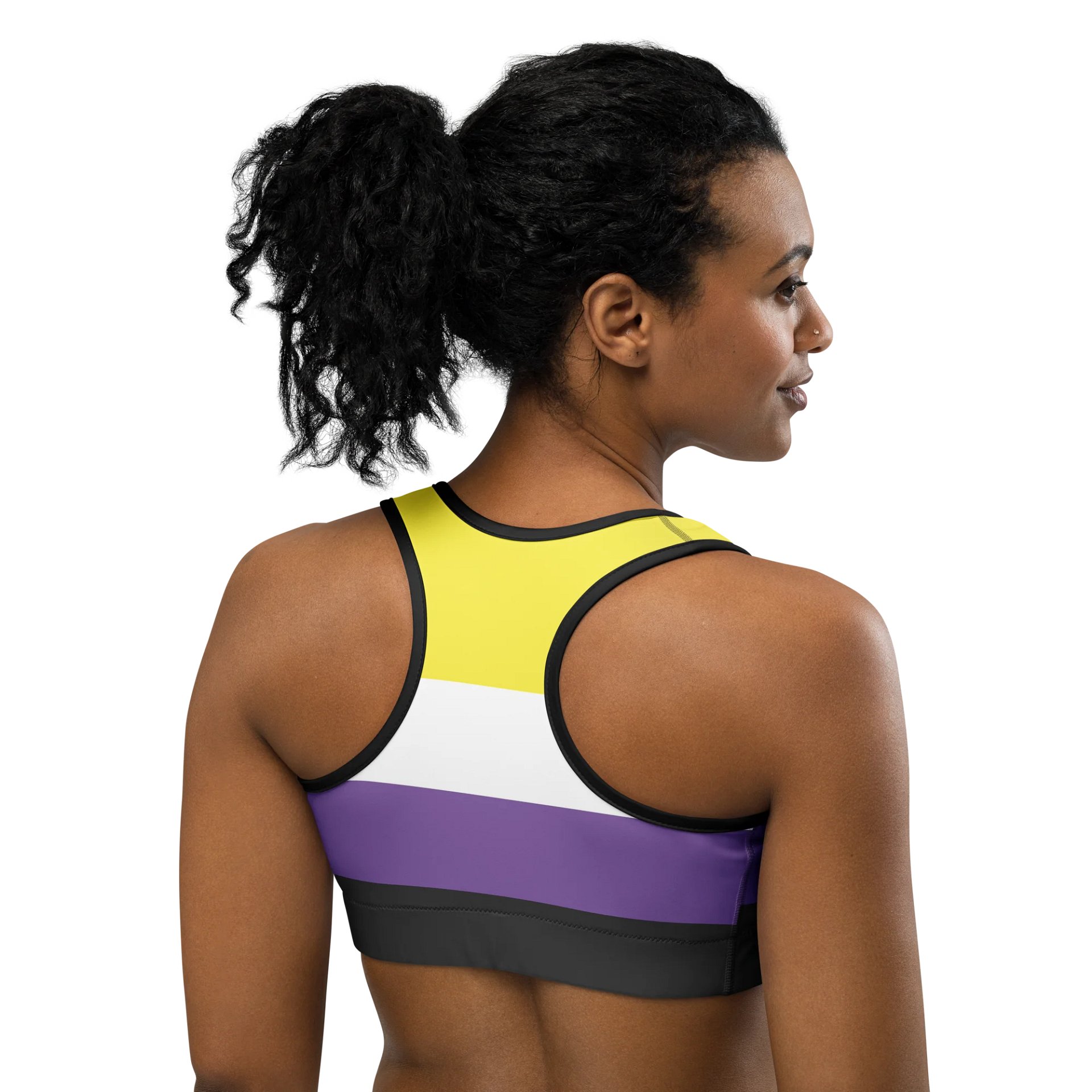 Non-binary Pride Flag Sports Bra product image (4)
