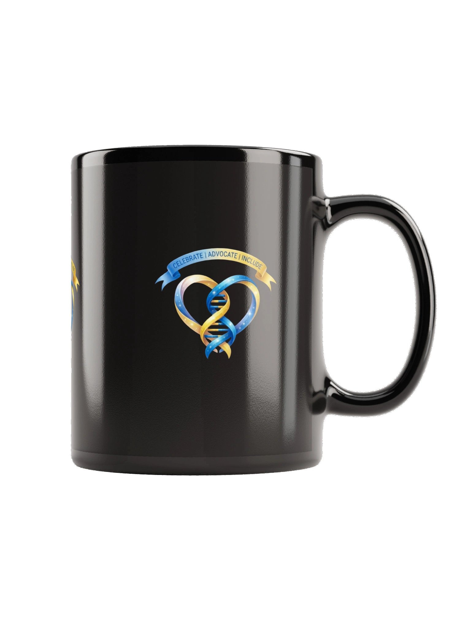 Down Syndrome Awareness Black Glossy Mug product image (5)