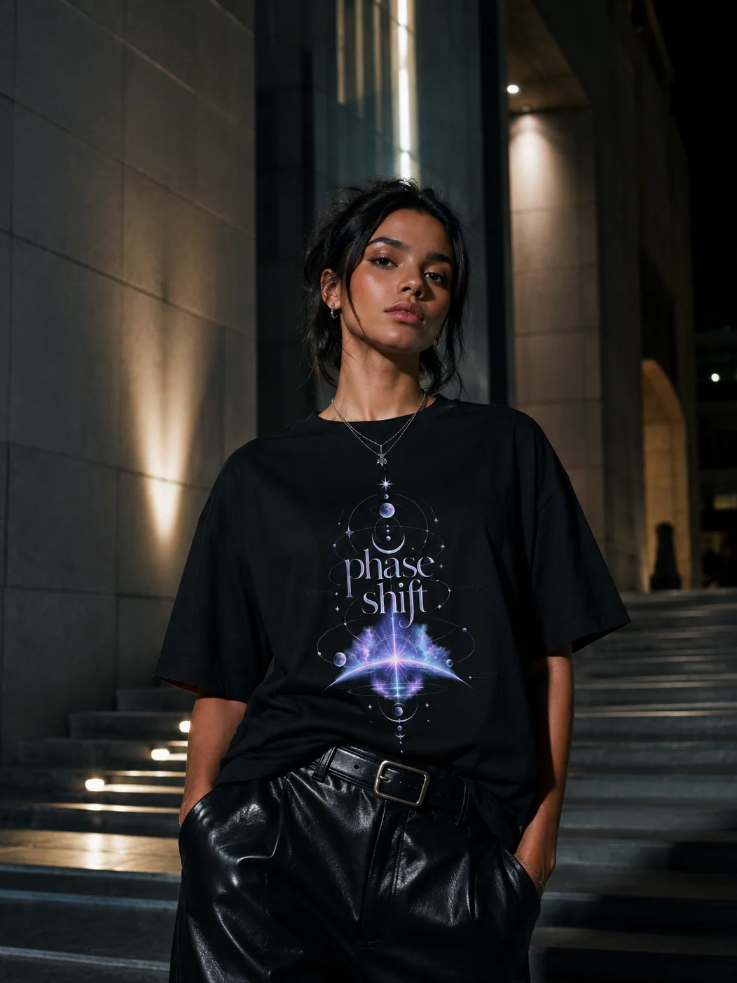 Phase Shift Premium Oversized Faded Tee product image (2)