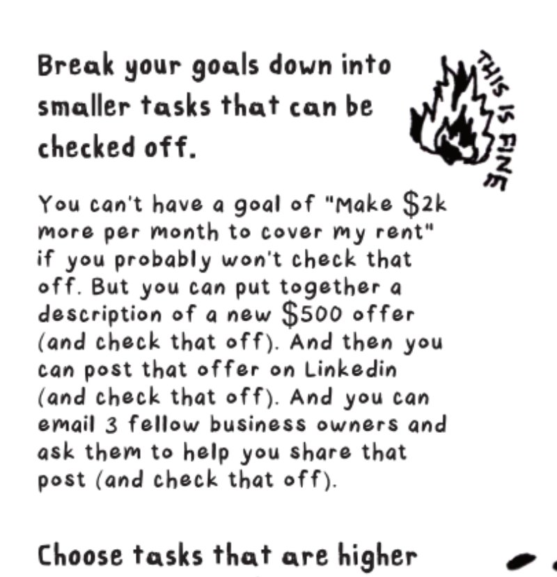 Too Tired to Hustle: Your Gentle Guide to Q1 Planning (Physical zine mailed to you) product image (3)