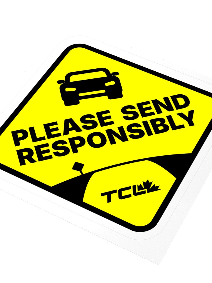 PLEASE SEND RESPONSIBLY sticker product image (1)