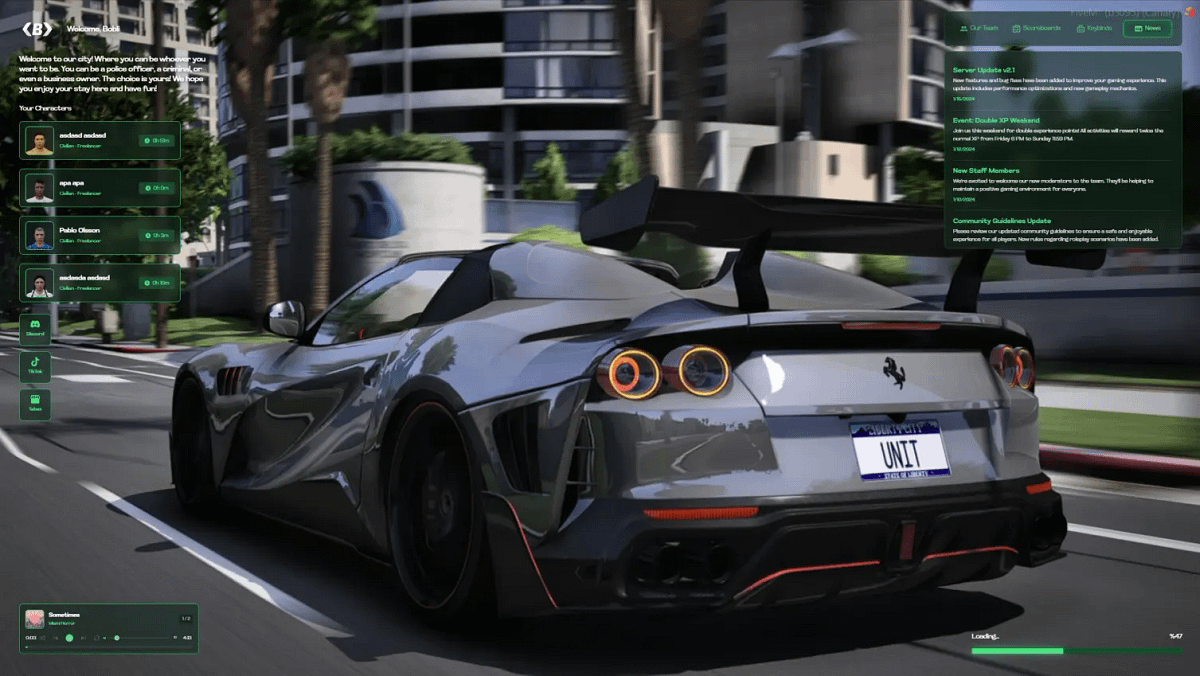 Loading Screen | Most Advanced Fivem Loading Screen [QBCore / ESX ...