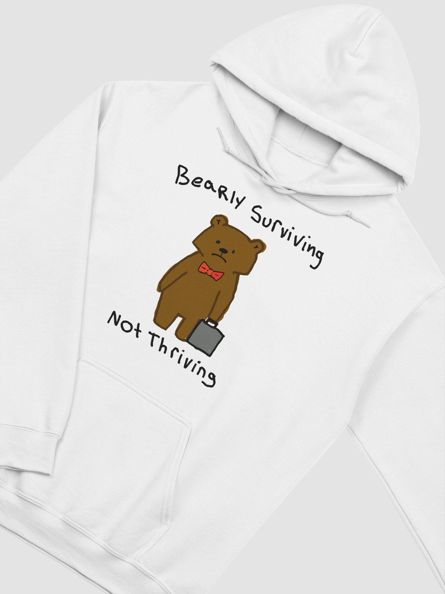 Bearly surivivng not thriving Hoodie product image (3)
