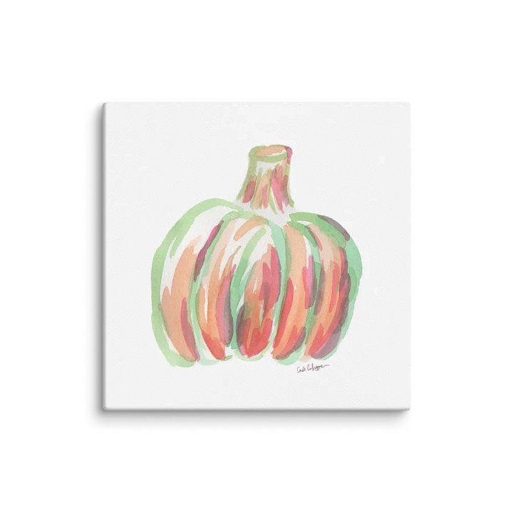 Watercolor Pumpkin Canvas Print product image (3)