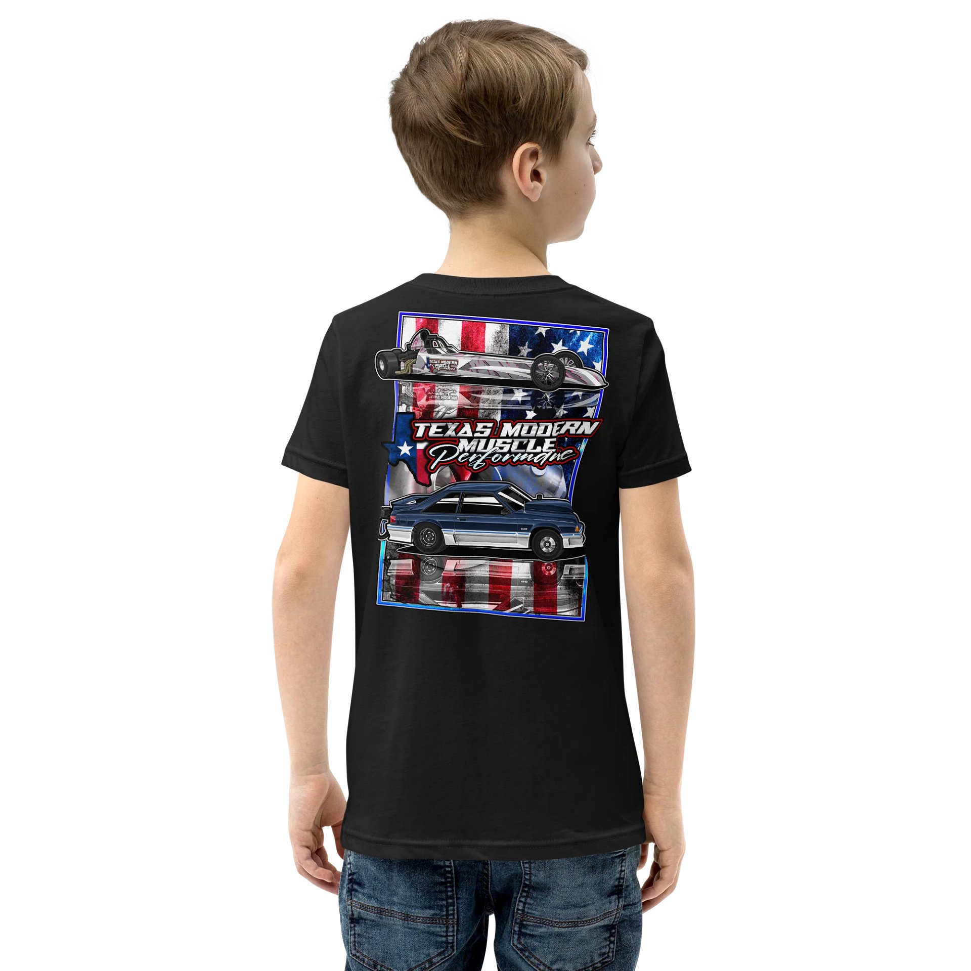 Texas Modern Muscle [Drag Cars] - Youth Tee product image (1)