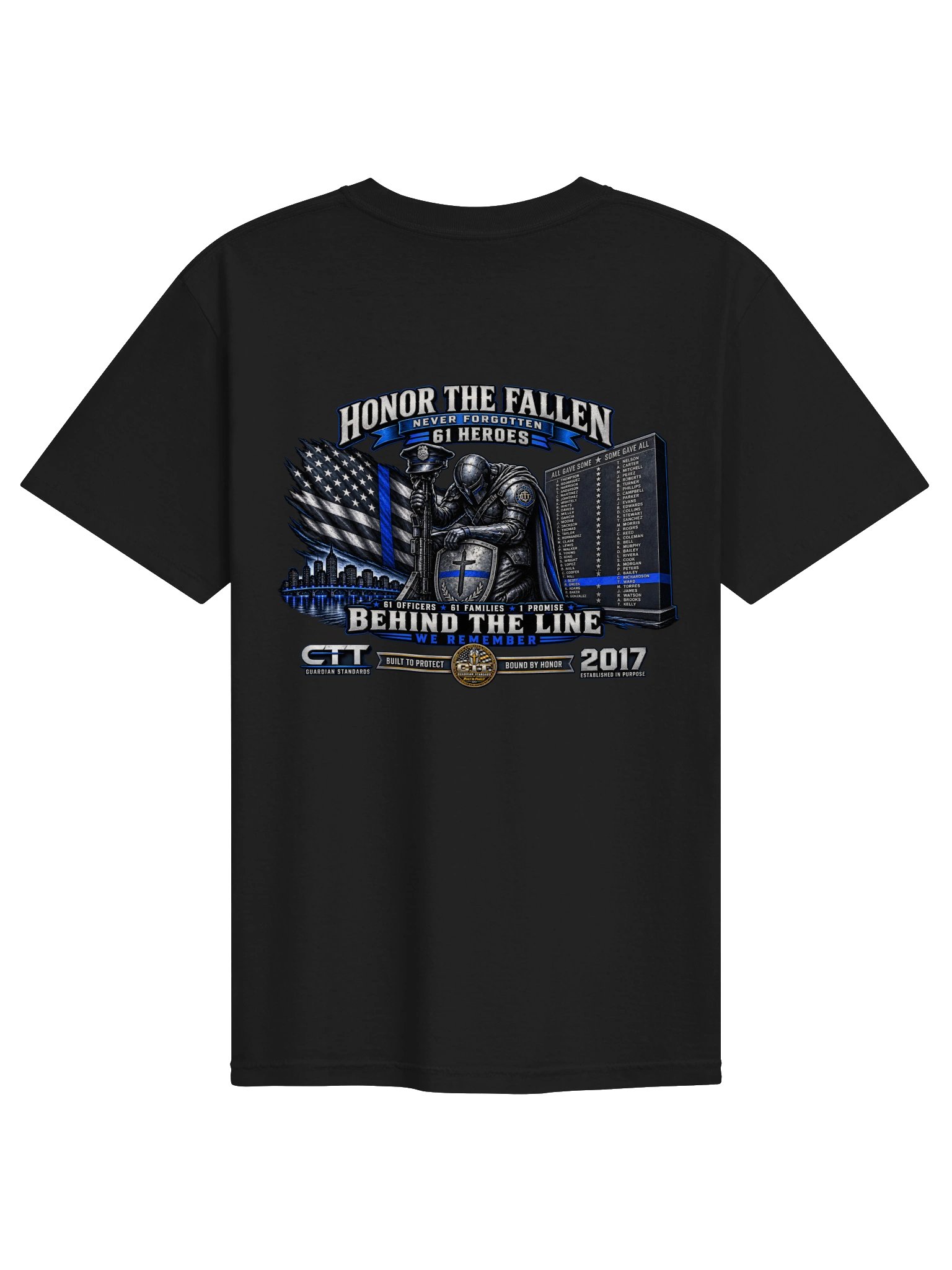 Behind the Line - Fallen Heroes Memorial Tee product image (9)