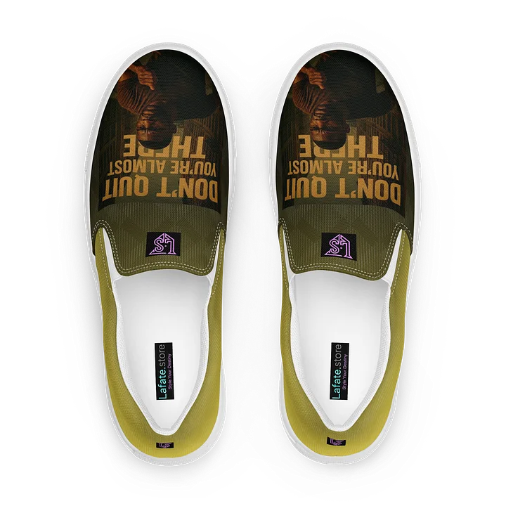 Don't Quit Slip On - Men (Brown and Gold) product image (1)
