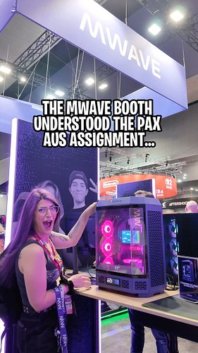 Okay @mwaveau you really brought it this year to @paxaus with that amazing setup. 👀💜

I had so much fun digging for prizes, a...