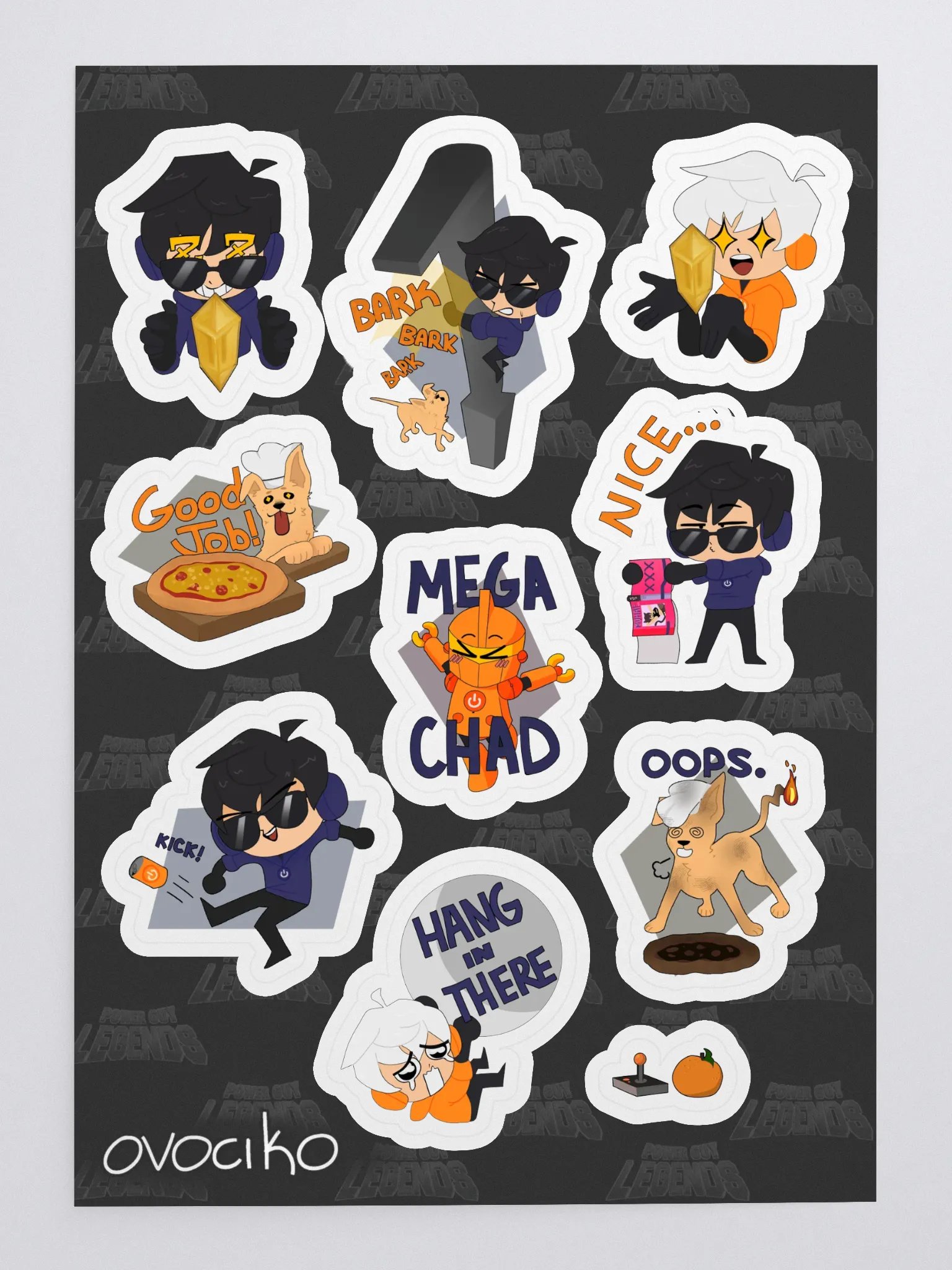 Power Guy Legends Sticker Sheet product image (3)