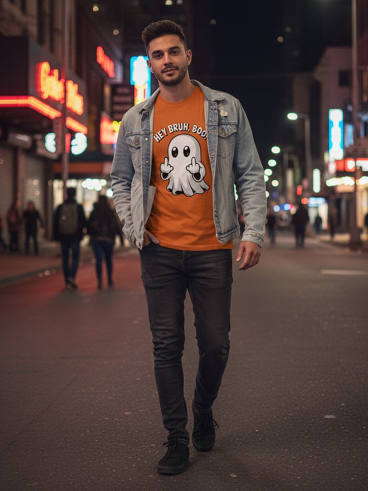Hey Bruh, Boo! T-Shirt - Hein Signature Studios product image (1)