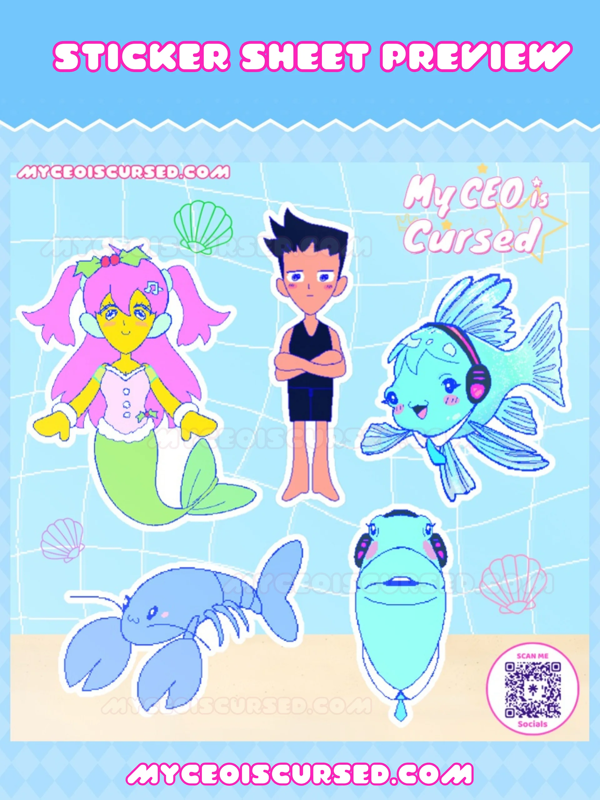 Fishku and Friends - Sticker Sheet 🐟 product image (3)