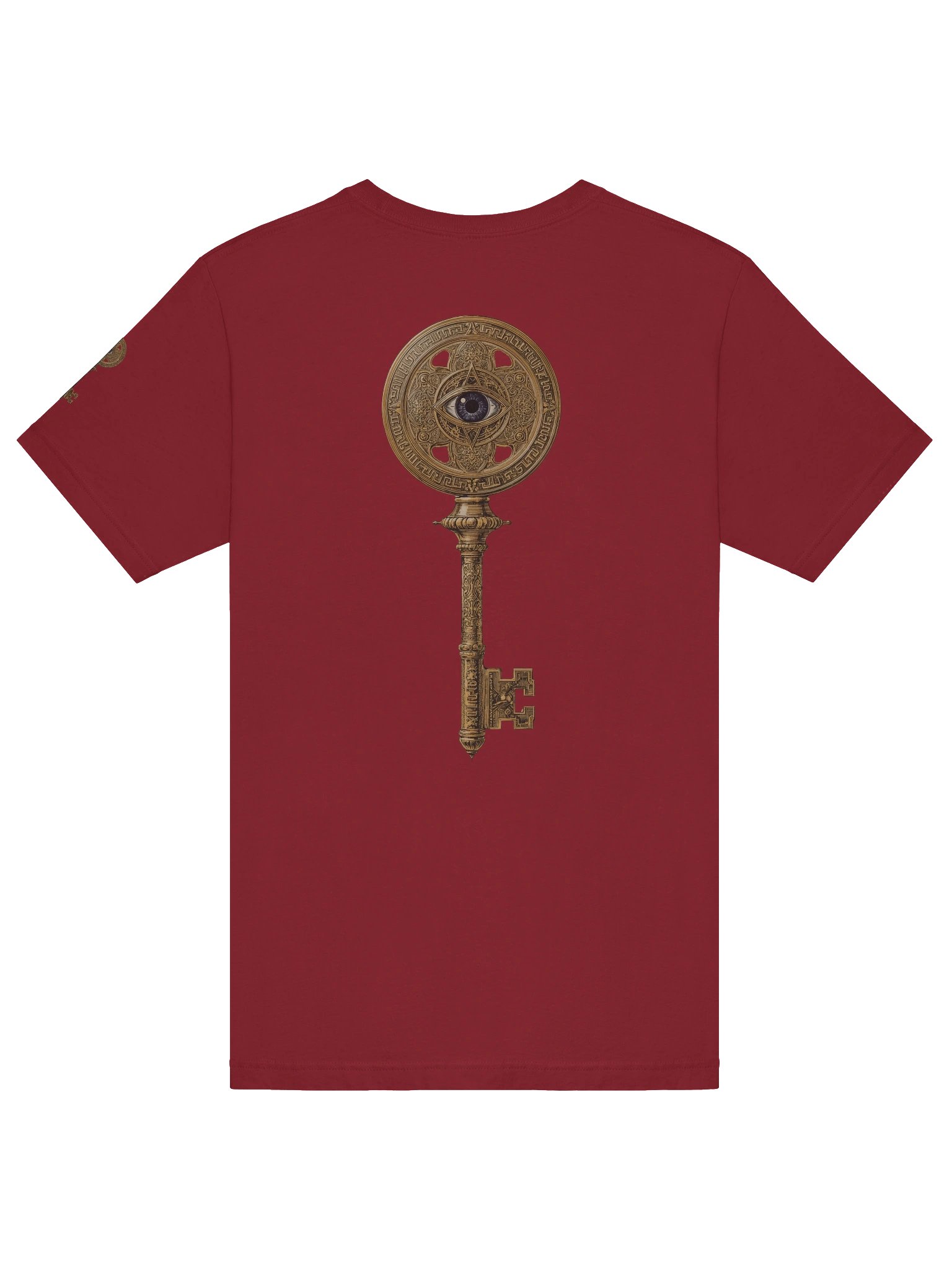 The Gatekeeper’s Key Classic T-Shirt – Back & Left Shoulder Print | Cardinal | Bella+Canvas 3001 product image (6)