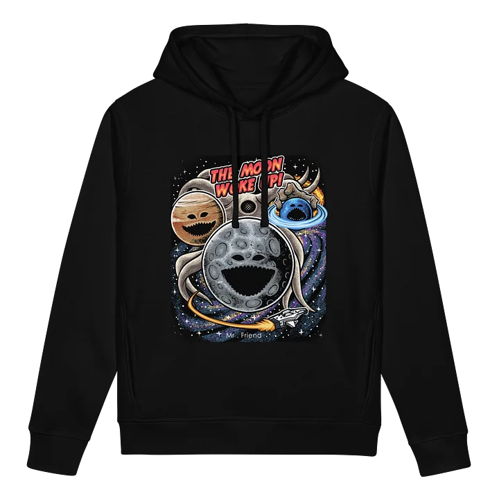 The Moon Woke Up Retro VHS Premium Hoodie product image (1)