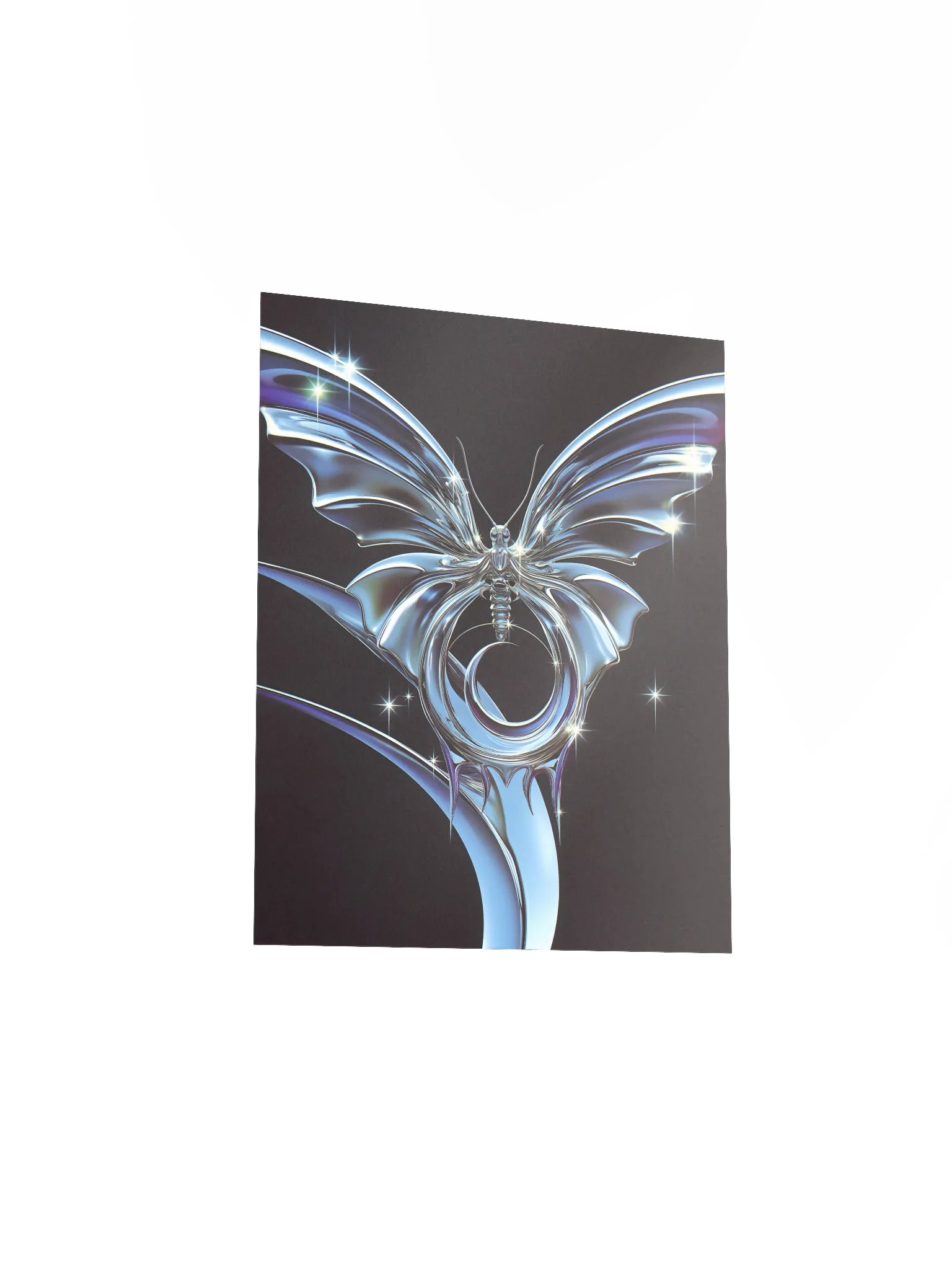 Metallic Butterfly Matte Poster product image (3)