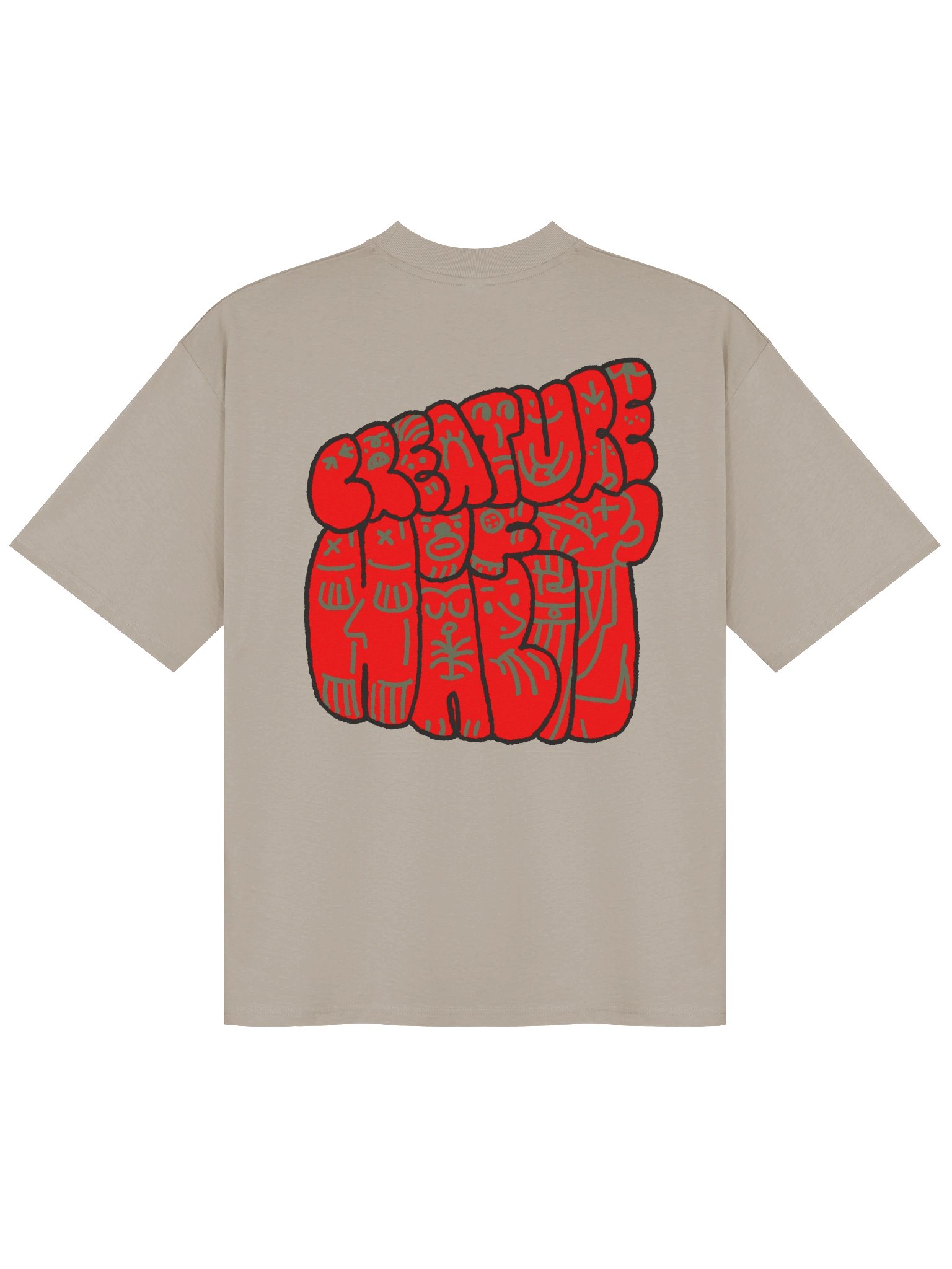 Squiggles Stone Oversized T-Shirt product image (2)