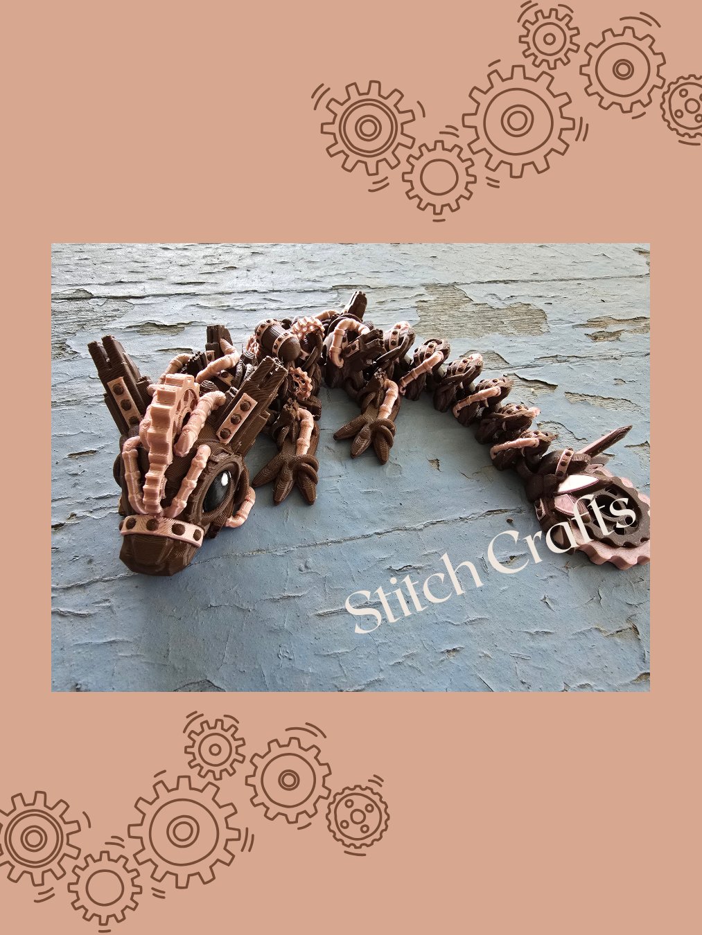 Rosegold Steampunk Serpent 🐑 product image (1)