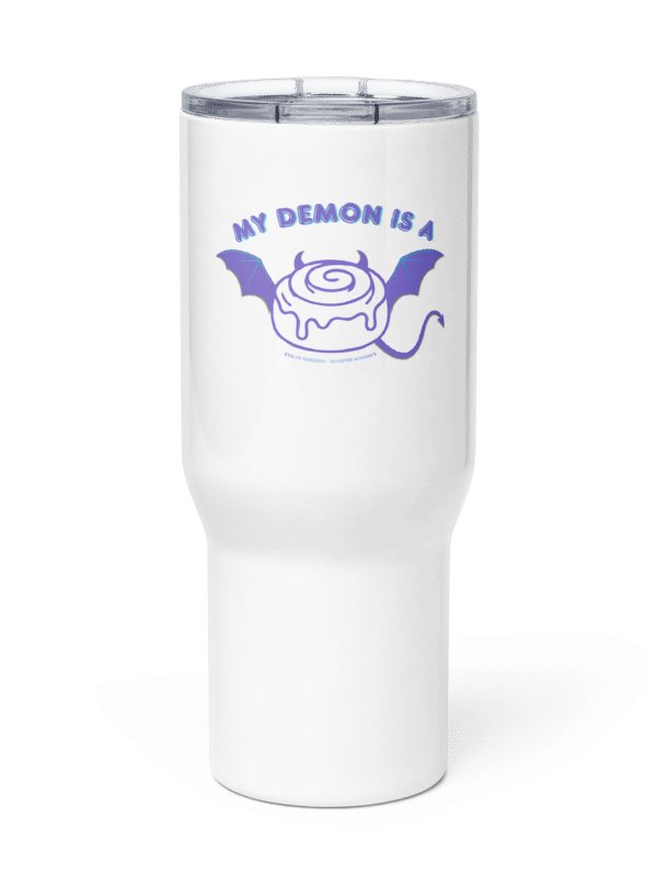 "My Demon is a Cinnamon Roll" Tumbler - Lilac text product image (7)