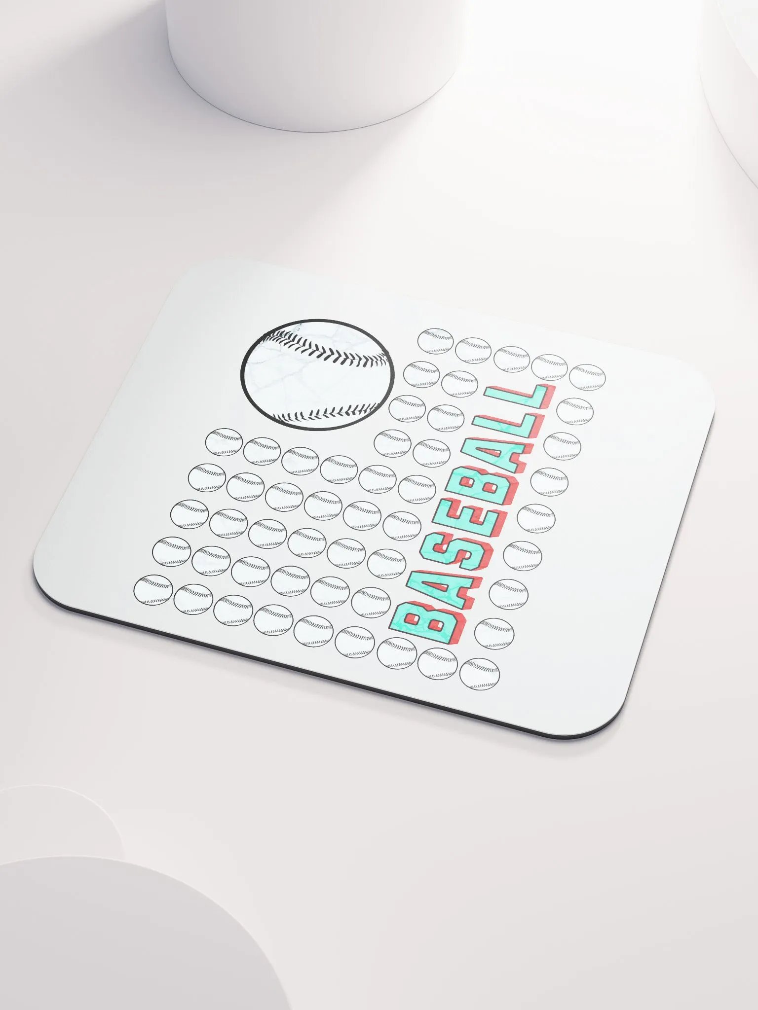 US Flag Baseball Vintage Pattern Mouse Pad product image (3)