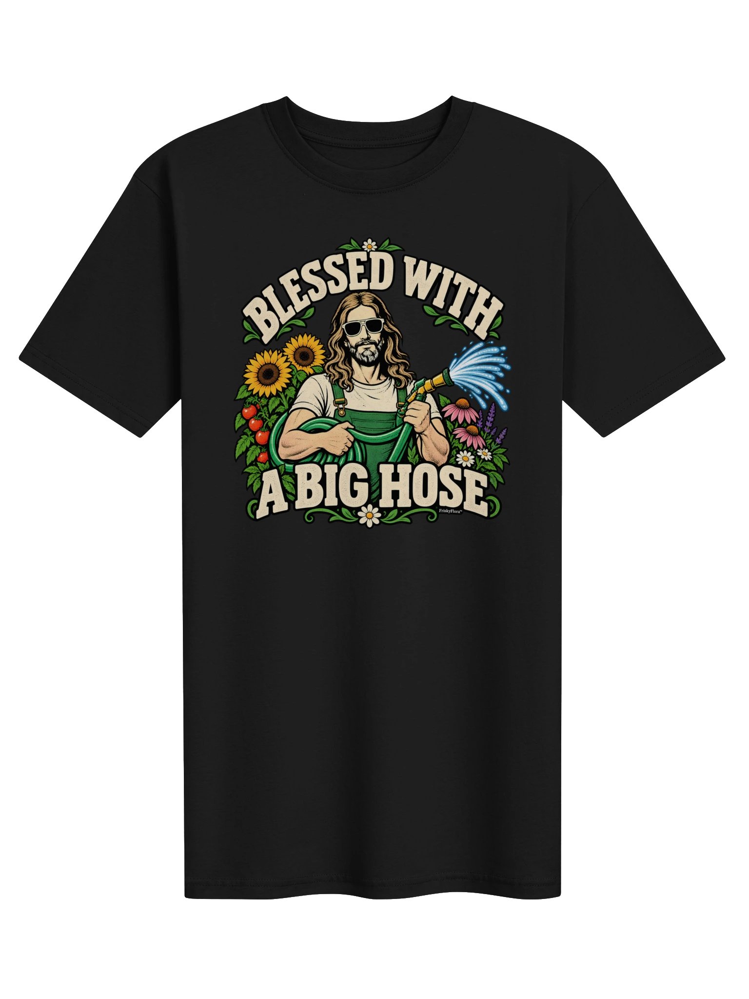 Blessed With a Big Hose Sunflower Premium Tee product image (9)
