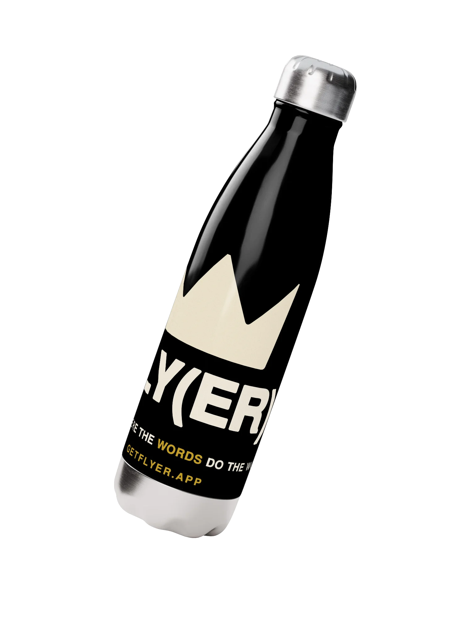 The Flyer Bottle — Black & Cream product image (2)
