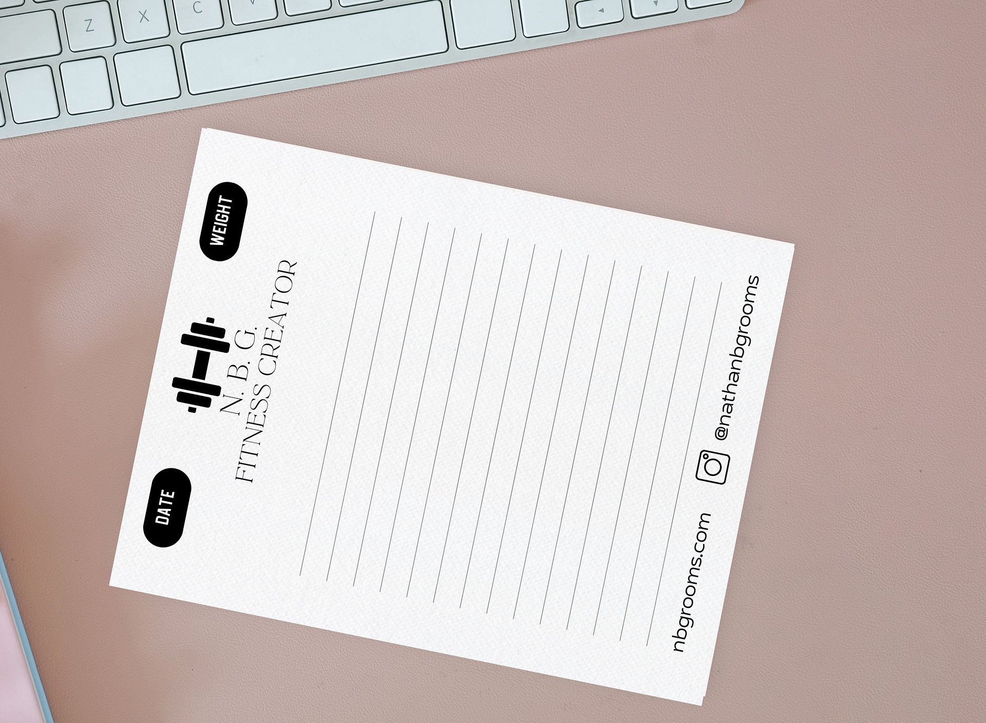 Fitness Routine Notepad product image (5)
